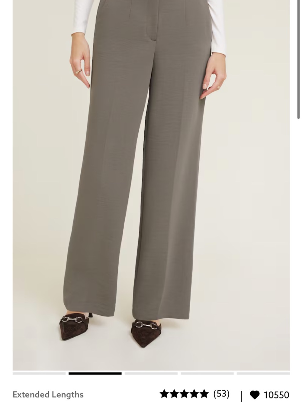 Dynamite Yasmin Airflow Straight-Leg Pants in Falcon Brown
